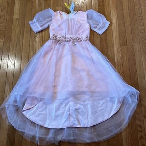 New Light In The Box Girls 11-12 160cm A-Line Hi-Lo Pageant Fancy Pink Dress - Picture 1 of 10