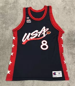 Vintage Champion Team USA Olympic Basketball #8 Scottie Pippen Jersey Size 48 - Picture 1 of 11