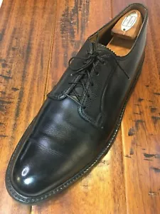 VINTAGE FLORSHEIM ROYAL IMPERIAL 10.5 E BLACK PEBBLE GRAIN PTB V-CLEAT 96623 - Picture 1 of 12