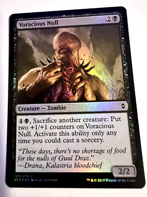 MTG Magic The Gathering Battle for Zendikar Voracious Null common Foil LP - Image 1 of 2