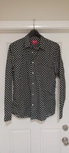 Supreme Mens Polka Dot Long Sleeve Button Up Shirt Size L - Picture 1 of 5