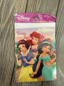 Vintage Disney Princess Thank You Note Cards Pack Of 8 - Picture 1 of 2