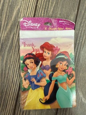 Pack de 8 tarjetas de agradecimiento de princesas Disney vintage Foto 1 de 2