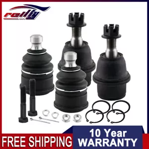 4Pcs Front Upper and Lower Ball Joints Kit for GMC Envoy Chevy Trailblazer 9-7x - Foto 1 di 8