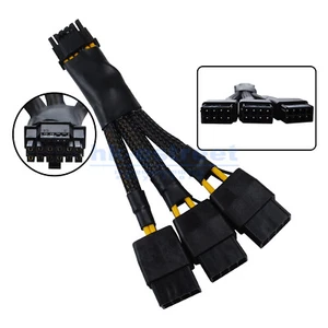 For GPU RTX 4090 4080 3090 Mini 16pin (12+4) to 3x8pin PCI-e 5.0 12VHPWR Cable - Picture 1 of 12