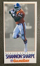 1992 Fleer Gameday NFL Football Denver Broncos TE Shannon Sharpe #385 HOF
