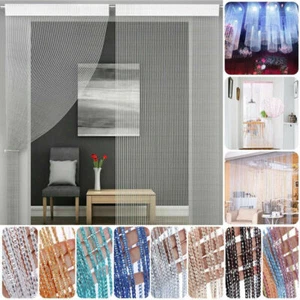 String Curtain Panels ~ Door Fly Screen & Room Divider ~ Voile Net Curtains - Picture 1 of 19
