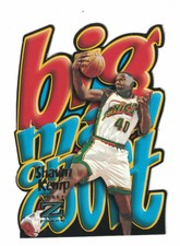 1996 Skybox Z Force Shawn Kemp Big Man on Court Insert Card #'d /10