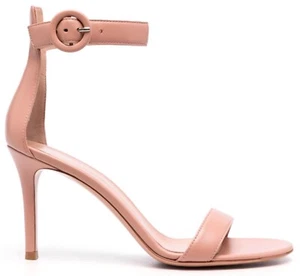 NIB Gianvito Rossi Portofino Dahlia Pink Leather Strappy Sandal Pumps 42 12 $895 - Picture 1 of 15