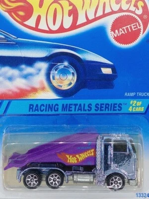 Hot Wheels Racing Metals Series Ramp Truck Diecast Truck #337 Blue #2/4 New - Image 1 of 3