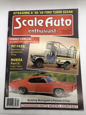 Vintage SCALE AUTO ENTHUSIAST Magazine No. 46 DECEMBER 1986 Model Car News NOS - Image 1 of 4