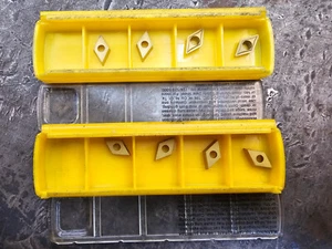 Qty 4 Kennametal DPMT (Pos. DCMT) 2151LF DPMT070204LF KC810 Carbide Inserts - Picture 1 of 2