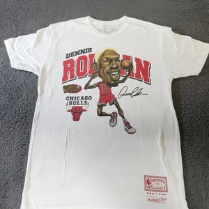 Dennis Rodman Chicago Bulls NBA Finals 1996 Hardwood Classics T-Shirt Mitchell & - Picture 1 of 7