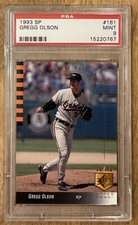 1993 Upper Deck SP Gregg Olson Baltimore Orioles #161 PSA 9 MINT