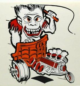 VinTage DEAN JEFFRIES Hot Rod IRON-ON Decal BARRIS gladiator monster tee shirt  - Picture 1 of 4