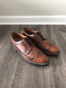 Executive Imperials By Mason Punta de Ala Brogue Cuero Marrón Oxford EE. UU. Para Hombres 8 B - Imagen 1 de 7