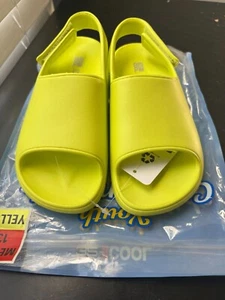Youth Medium Yellow Slide Sandals With Strap By Be Cool - Picture 1 of 8