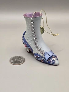 Ashton Drake Stepping In Time Ornament Collection "High Button Beauty" Schuh - Bild 1 von 6