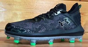 Mens Under Armour Harper Elite 8 TPU Molded Baseball Cleats Size 7.5/11/12 BLACK - Picture 1 of 5