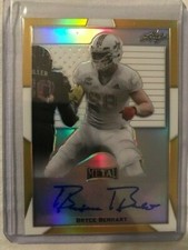 BRYCE BENHART 2019 Leaf Metal All-American Bowl GOLD Flag AUTO # 2/2 Nebraska