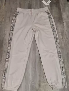 Calvin Klein Performance Damen Jogginghose Large Beige Logo Sport Comfort - Bild 1 von 8