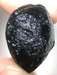METEORITE PIECE TEKTITE FRAGMENT METEOR STONE SPACE ROCK COMET ASTEROID SHARD 5g - Picture 1 of 7