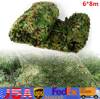 6*8m Camping Camouflage Netting Military Camo Sunshade Mesh Hunting Car Cover - Image 1 of 4