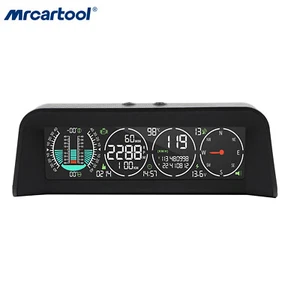 OBD2 GPS Inclinometer Tilt Altimeter Angle Slope Level Meter Engine RPM Compass - Picture 1 of 12