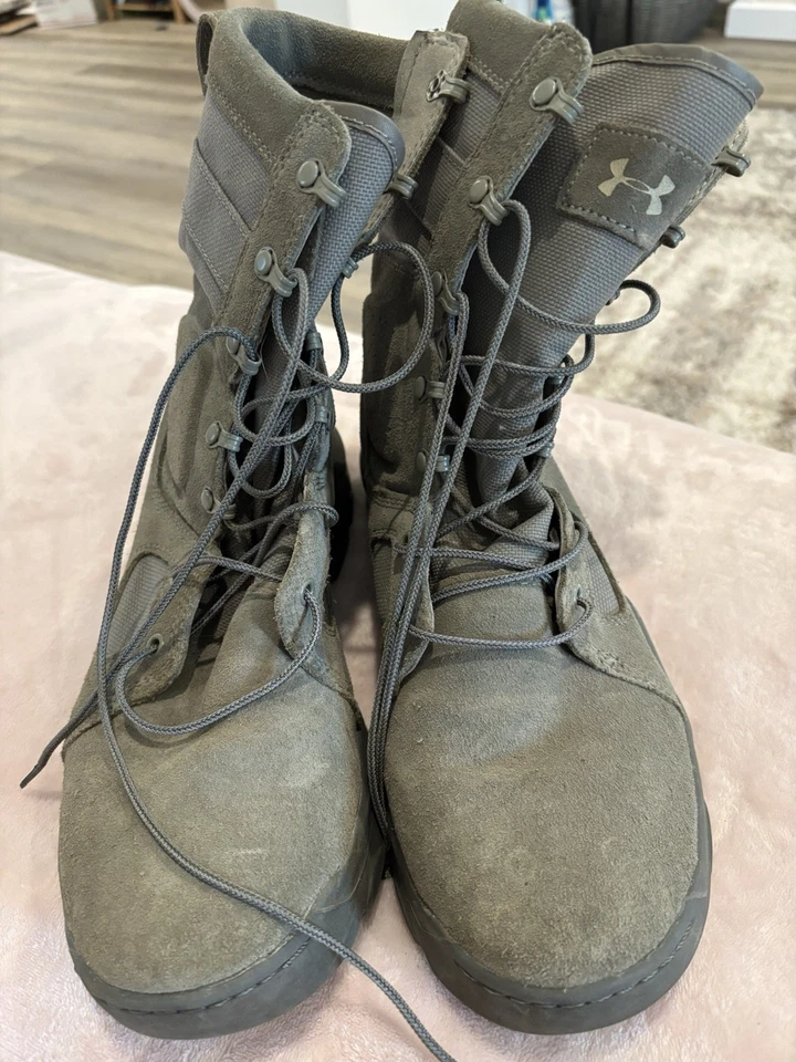 Botas tácticas de cuero Under Armour Micro G Valsetz para hombre 3024009-200 talla 10,5 Foto 1 de 4