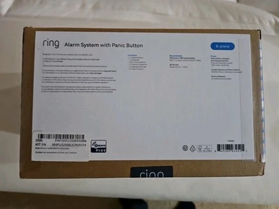 New Ring Alarm 8 Piece Home Security Kit 2nd Gen W Panic Button 1725535 - Image 1 of 2