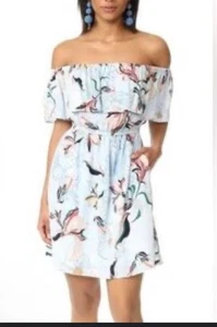Cupcakes und Kaschmir Kleid Damen klein blau rosa Blumen Blumen Freizeit Blüte - Bild 1 von 6