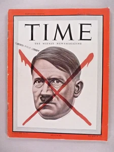 Time Magazine - May 7, 1945 ~~ Adolf Hitler red X; V-E day, end World War II - Bild 1 von 5
