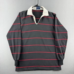 Vintage Canterbury New Zealand Rugby Shirt Mens 2XL Tall Black Cotton Jersey 90s - Picture 1 of 16