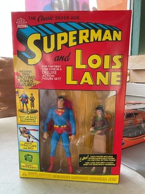 Juego de figuras de acción de lujo DC Direct Silver Age SUPERMAN y LOIS LANE Foto 1 de 4