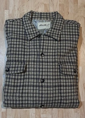 Eddie Bauer Men's Wool Long Sleeve Button Up Shirt. 2XL Tall. Wool. Plaid. - Image 1 of 4