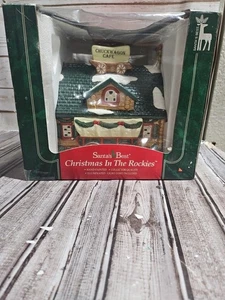Vintage 1995 Santa's Best Christmas In The Rockies Village beleuchteter Chuck Wagon Cafe - Bild 1 von 6