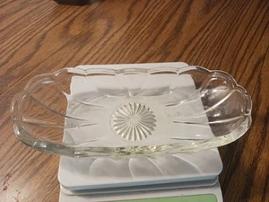 Vintage Anchor Hocking Clear Banana Split Or Relish Dish - Picture 1 of 1