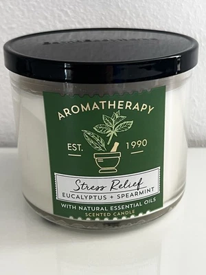 Bath and Body Works Kerze Duftkerze Stress Relief 411 Gramm Neu 3 Dochte - Bild 1 von 4