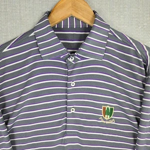 TURTLESON x PINE VALLEY Herren Poloshirt Performance Größe M Lila Grau Golf - Bild 1 von 14