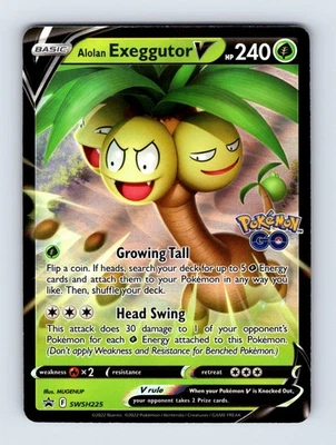Alolan Exeggutor V SWSH: Sword & Shield Promo Cards Promo Holo SWSH225 NM Pokemo - Image 1 of 2