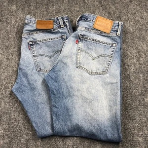 Levi’s 555 Premium Herren 32 x 32 Denim blau rot Etikett 2 Paar eines hat großes E-E-Etikett - Bild 1 von 22