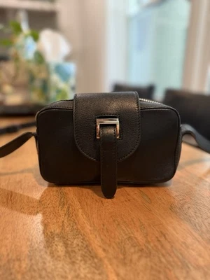 Bolso Bandolera Meli Melo Micro Box Mujer - Negro Hecho en Italia Foto 1 de 4