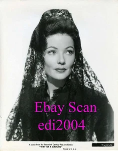 GENE TIERNEY Vintage Original 1952 PORTRAIT Photo WAY OF A GAUCHO - Picture 1 of 1