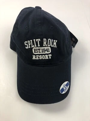 Gorra de béisbol Split Rock Resort Pennsylvania ajustable azul marino adulto nueva con etiquetas Foto 1 de 4