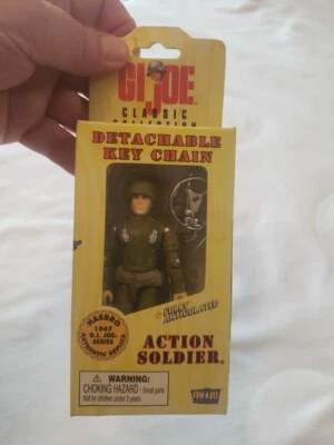 NUEVO Llavero Desmontable Clásico GI JOE 1998 De Colección 1967 Action Soldier  Foto 1 de 4