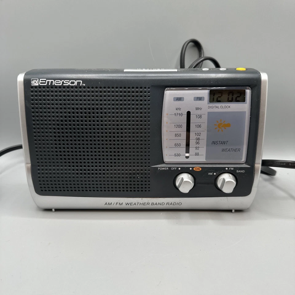 Emerson AM/FM/Weather Band Portable Radio Model RP6251 - Tested and Working - Image 1 of 4