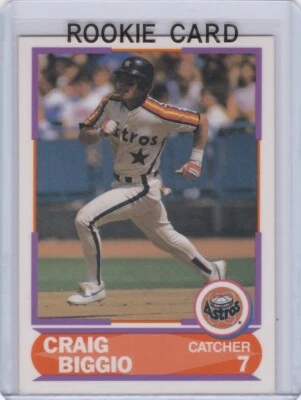 CRAIG BIGGIO ROOKIE CARD 1989 Score Young Superstar Baseball HOUSTON ASTROS RC - Image 1 of 2