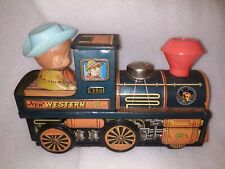 VINTAGE Old KANTO TOYS JAPAN CHOO TRAIN ENGINE NEW WESTERN BATTERY 1970 #