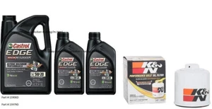 Castrol EDGE High Mileage 5W-20 Adv. Full Syn. Motor Oil - 7qts w/K&N Filter - Picture 1 of 1