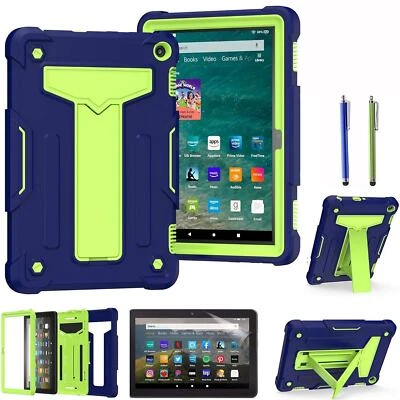 Case for Amazon Fire HD 8.0 2022, w/ Kickstand, Screen Protector & 2 Stylus Pens - Image 1 of 4
